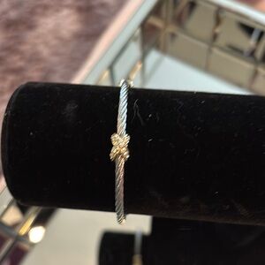 Elegant Silver and Gold Women's Bracelet